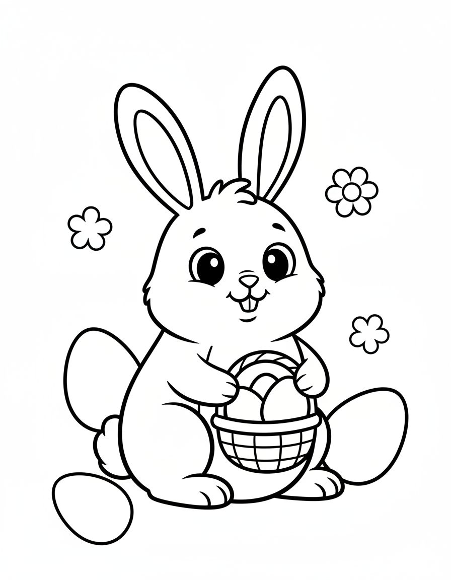 Easter Bunny Coloring Page