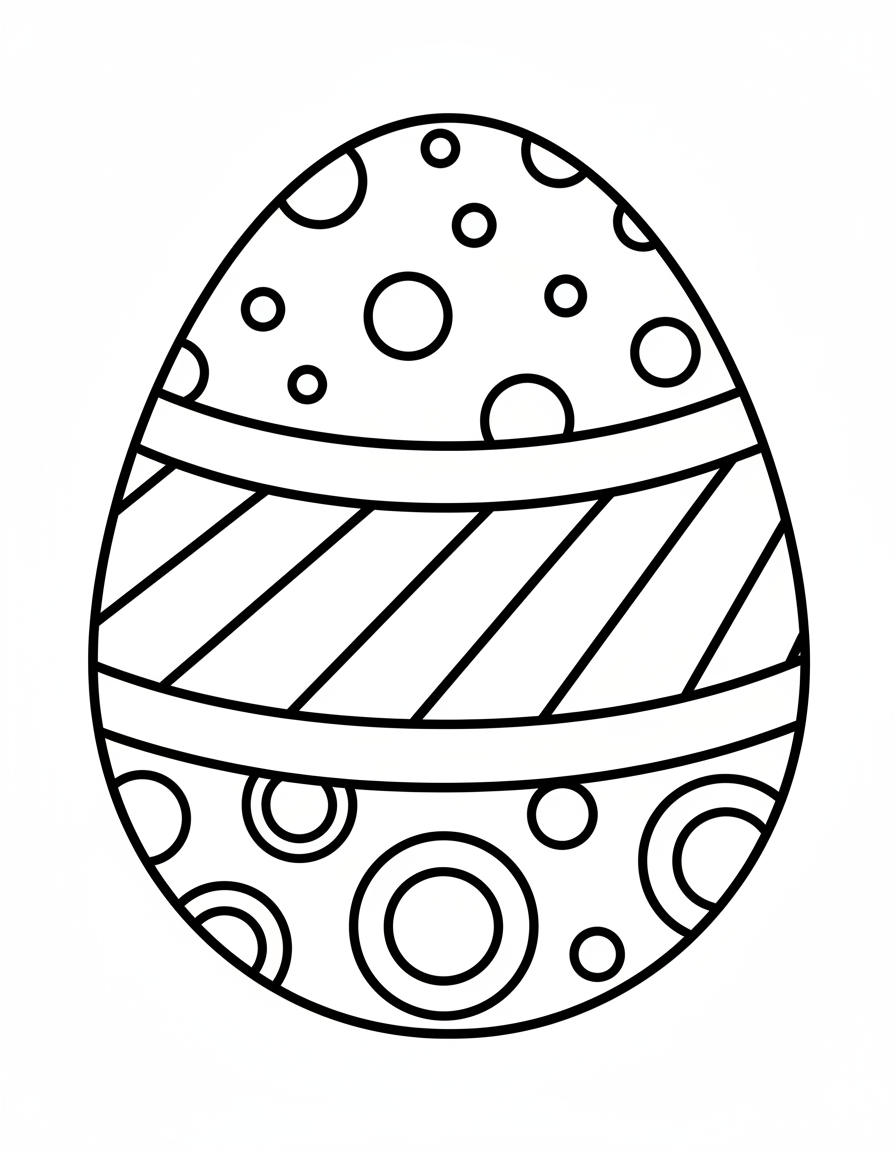 Easter Egg Coloring Page