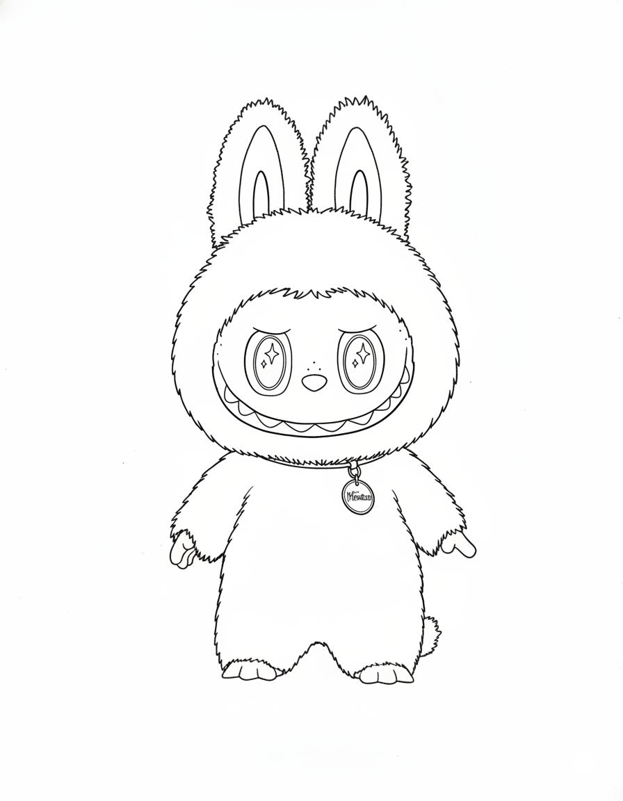 Labubu Coloring Page