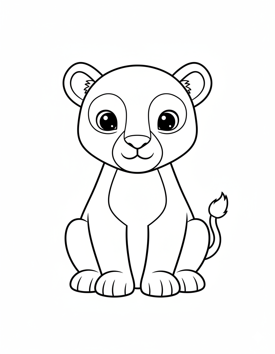 Lioness Coloring Pages
