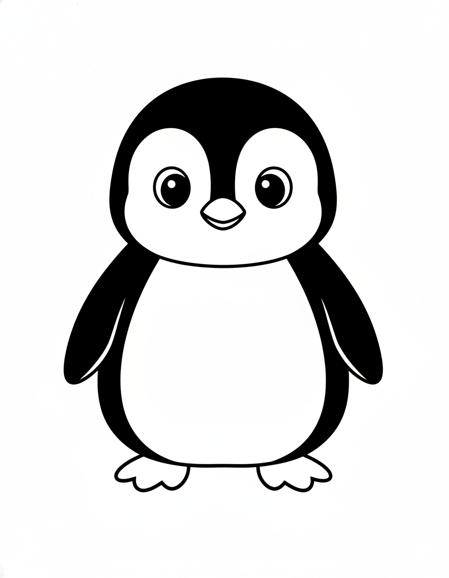 Penguin Coloring Pages