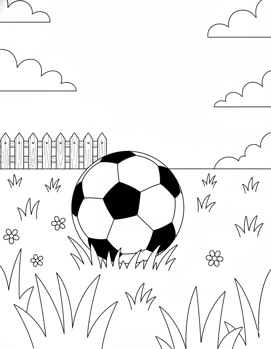 Soccer Ball Coloring Page