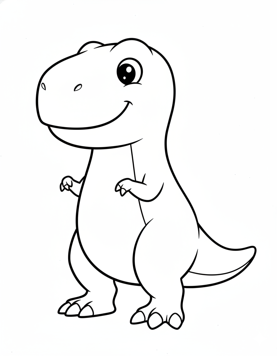 T-Rex Coloring Pages